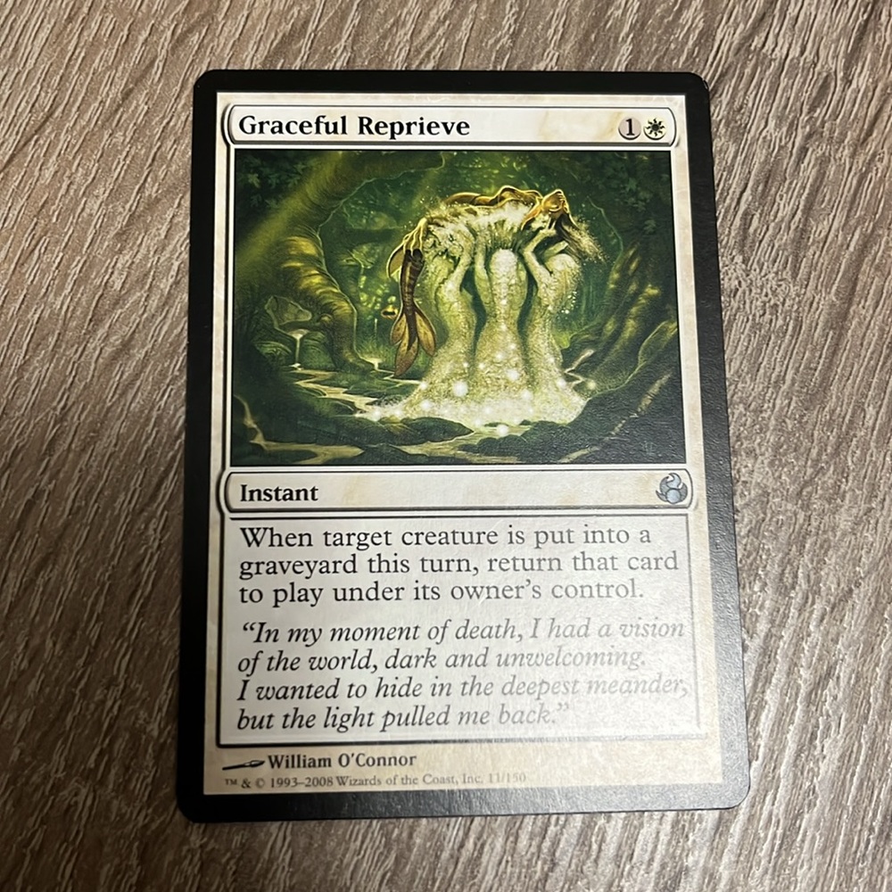 Magic the Gathering Deckmaster graceful reprieve ‘instant’